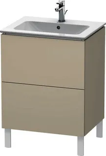 Duravit WTU stehend L-Cube 481x620x704mm 2 Auszüge, f.233663, taupe – Bild 3