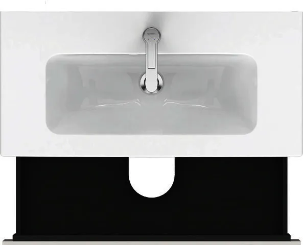 Duravit WTU Compact L-Cube 550x820x391mm 2 Schubkästen, Weiß Hochglanz