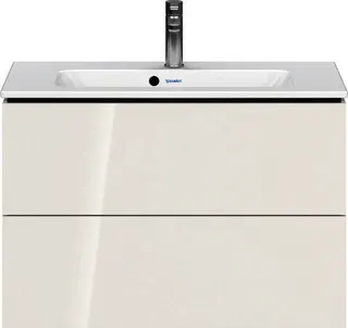 Duravit WTU Compact L-Cube 550x820x391mm 2 Schubkästen, Weiß Hochglanz – Bild 4