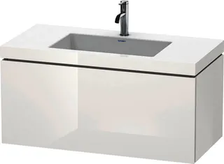 DU WTU L-Cube m. Vero Air 500x1000x480mm 1 HL, 1 Auszug, Weiß Hgl
