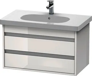 Duravit WTU wandhängend Ketho 455x800x480mm 2 SchKa, für 034285, weiß hochglanz – Bild 2