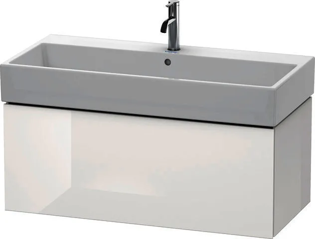 Duravit WTU L-Cube 394x984x459mm 1 Auszug, Weiß Hochglanz