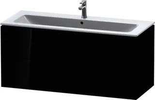 Duravit WTU wandh. L-Cube 481x1220x550mm 2 SchKa, f.233612, schwarz hochglanz – Bild 2
