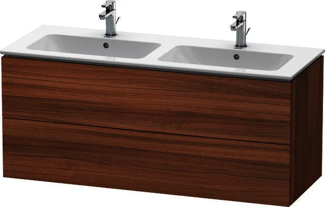 Duravit WTU wandh. L-Cube 481x1290x550mm 2 SchKa, f.233613, nussbaum natur