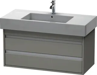 DU WTU wandhängend Ketho 455x1000x480mm 2 SchKa, für 032910, Betongrau Matt