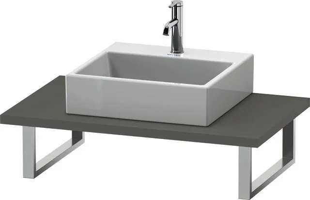 Duravit Konsole variabel L-Cube 1 Ausschn.,30xvarx550,Betongrau Matt