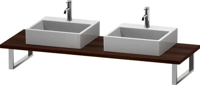 Duravit Konsole variabel L-Cube 2 Ausschn.,30xvarx550,Nussbaum Natur