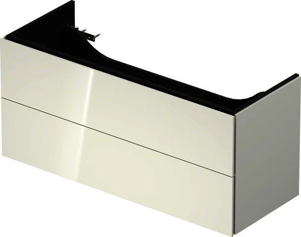 Duravit WTU L-Cube 544x1184x459mm 2 Schubkästen, Weiß Hochglanz