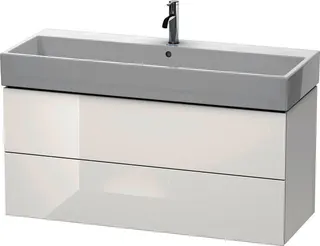 Duravit WTU L-Cube 544x1184x459mm 2 Schubkästen, Weiß Hochglanz – Bild 2