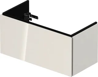 DU WTU Compact L-Cube 400x820x391mm 1 Auszug, Weiß Hochglanz