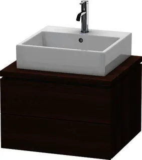 DU WTU für Konsole L-Cube 400x620x547mm 2 Schubkästen, Nussbaum gebürstet