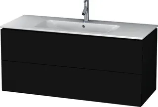 Duravit WTU wandh. L-Cube 481x1220x550mm 2 SchKa, f.233612, graphit matt – Bild 2