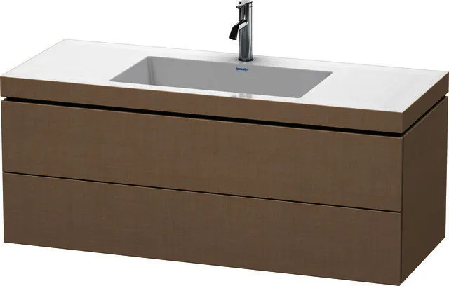 Duravit WTU L-Cube m. Vero Air 500x1200x480mm 1 HL, 2 SchKa, Leinen