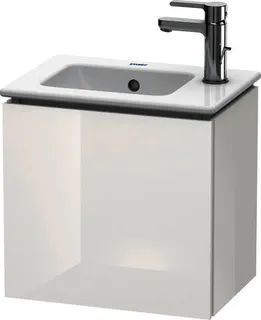 DU WTU wandh. L-Cube 294x420x400mm 1 Tür A:li, 072343, weiß hgl.