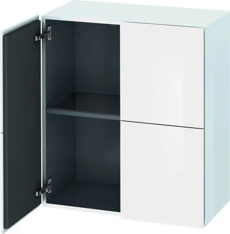 Duravit Halbhochschrank L-Cube 363x700x800mm 2 Türen, weiß hochglanz lack