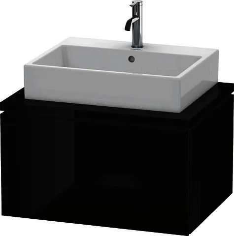 Duravit WTU für Konsole L-Cube 400x720x547mm 1 Auszug, Schwarz Hochglanz
