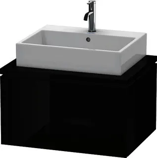 DU WTU für Konsole L-Cube 400x720x547mm 1 Auszug, Schwarz Hochglanz