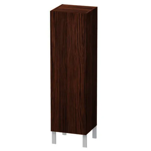 Duravit Halbhochschrank L-Cube 363x400x1320mm 1 Tür, TA re., Nussbaum Dunkel