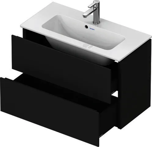 Duravit WTU Compact L-Cube 550x820x391mm 2 Schubkästen, Graphit Matt