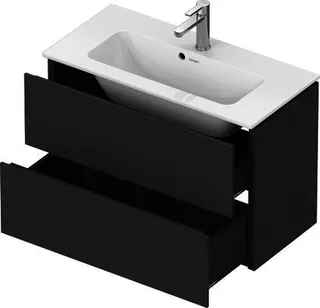 DU WTU Compact L-Cube 550x820x391mm 2 Schubkästen, Graphit Matt
