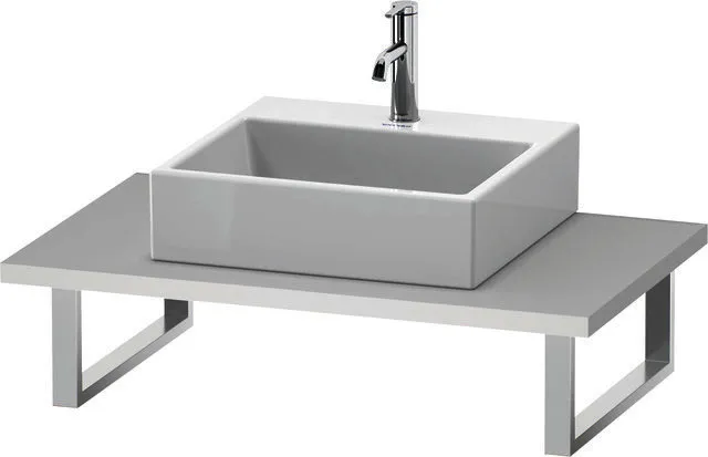 Duravit Konsole variabel L-Cube 1 Ausschn.,30xvarx550,Weiß Matt