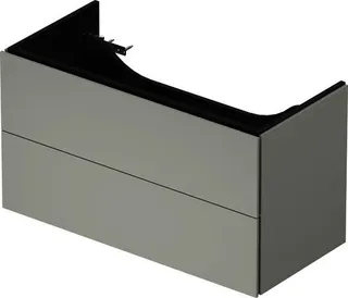 Duravit WTU L-Cube 544x984x459mm 2 Schubkästen, Betongrau Matt – Bild 5
