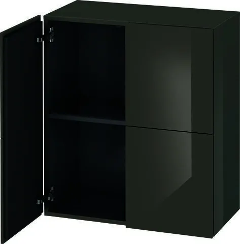 Duravit Halbhochschrank L-Cube 363x700x800mm 2 Türen, flannel grey hochglanz