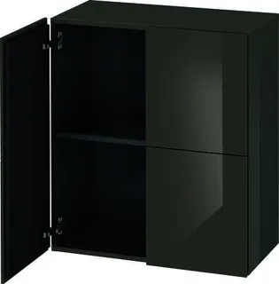 Duravit Halbhochschrank L-Cube 363x700x800mm 2 Türen, flannel grey hochglanz