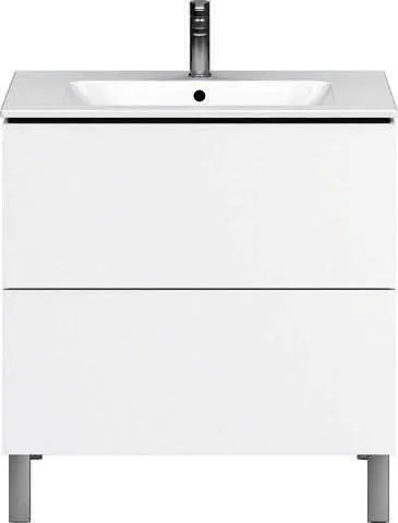 Duravit WTU stehend L-Cube 481x820x704mm 2 Auszüge, f.233683, weiß matt