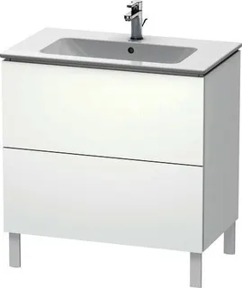 Duravit WTU stehend L-Cube 481x820x704mm 2 Auszüge, f.233683, weiß matt – Bild 2