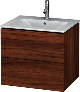 Duravit WTU wandh. L-Cube 481x620x550mm 2 SchKa, f.233663, nussbaum natur – Bild 3