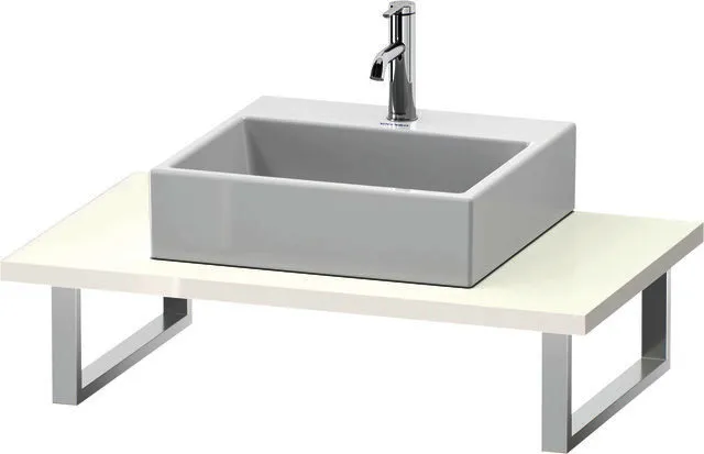 Duravit Konsole variabel L-Cube 1 Ausschn.,30xvarx550,Weiß Hochglanz