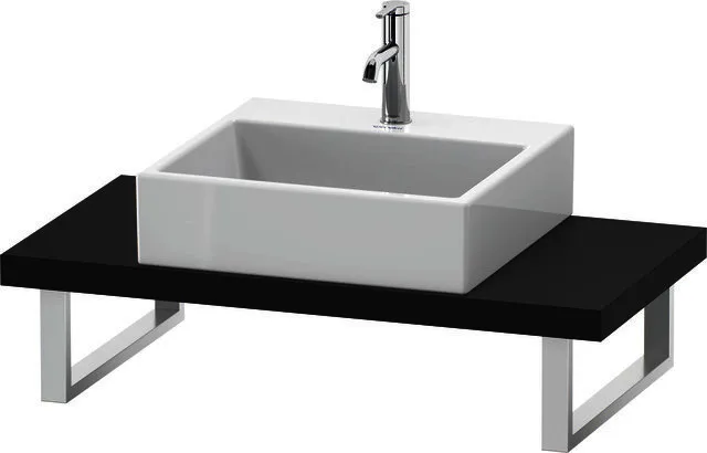 Duravit Konsole variabel L-Cube 2 Ausschn.,45xvarx480,Graphit Supermatt