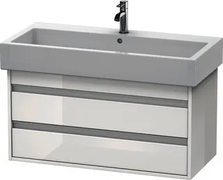 DU WTU wandhängend Ketho 440x950x480mm 2 SchKa, für 045410, weiß hochglanz