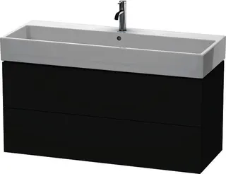 Duravit WTU L-Cube 544x1184x459mm 2 Schubkästen, Graphit Matt – Bild 4