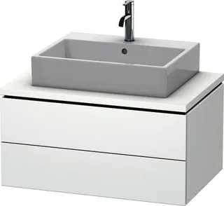 DU WTU für Konsole L-Cube 400x820x547mm 2 Schubkästen, Weiß Matt