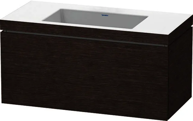 Duravit WTU L-Cube m. Vero Air 500x1000x480mm o.HL, 1 Auszug, Eiche dunkel gebürstet