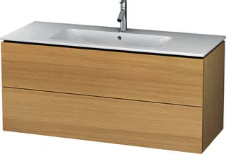 Duravit WTU wandh. L-Cube 481x1220x550mm 2 SchKa, f.233612, mediterrane eiche – Bild 2