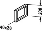 Duravit Konsolenträger-Handtuchhalter Universal, 480x40x200mm, chrom – Bild 3
