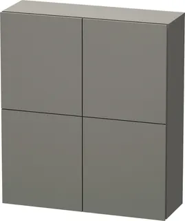 Duravit Halbhochschrank L-Cube 243x700x800mm 2 Türen, Betongrau Matt