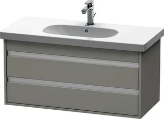 DU WTU wandhängend Ketho 455x1000x480mm 2 SchKa, für 034210, Betongrau Matt