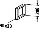 Duravit 1 Konsolenträger-Handtuchhalter tiefenreduziert, 200x40/20x340mm – Bild 2