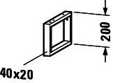 Duravit 1 Konsolenträger-Handtuchhalter tiefenreduziert, 200x40/20x340mm – Bild 3