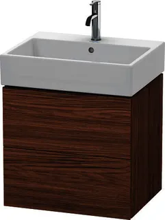 DU WTU L-Cube 544x584x459mm 2 Schubkästen, Nussbaum Dunkel