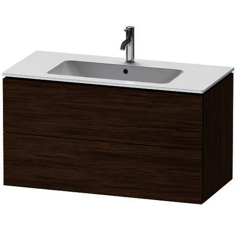 Duravit WTU wandhängend L-Cube 481x1020x550mm 2 SchKa, f.233610, Nussbaum Dunkel