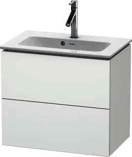 DU WTU Compact L-Cube 550x620x391mm 2 Schubkästen, Weiß Matt
