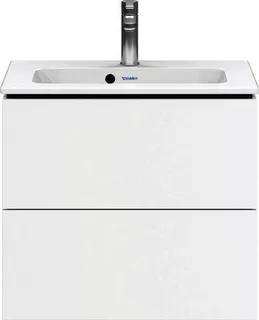 Duravit WTU Compact L-Cube 550x620x391mm 2 Schubkästen, Weiß Matt – Bild 2