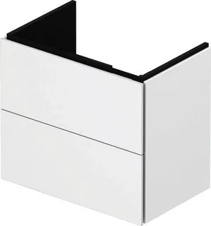 Duravit WTU Compact L-Cube 550x620x391mm 2 Schubkästen, Weiß Matt – Bild 4