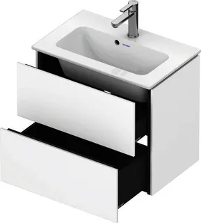 Duravit WTU Compact L-Cube 550x620x391mm 2 Schubkästen, Weiß Matt – Bild 5