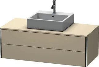DU WT-Unterbau XSquare, 2 SK, wandh. 400x1200x548mm, Taupe